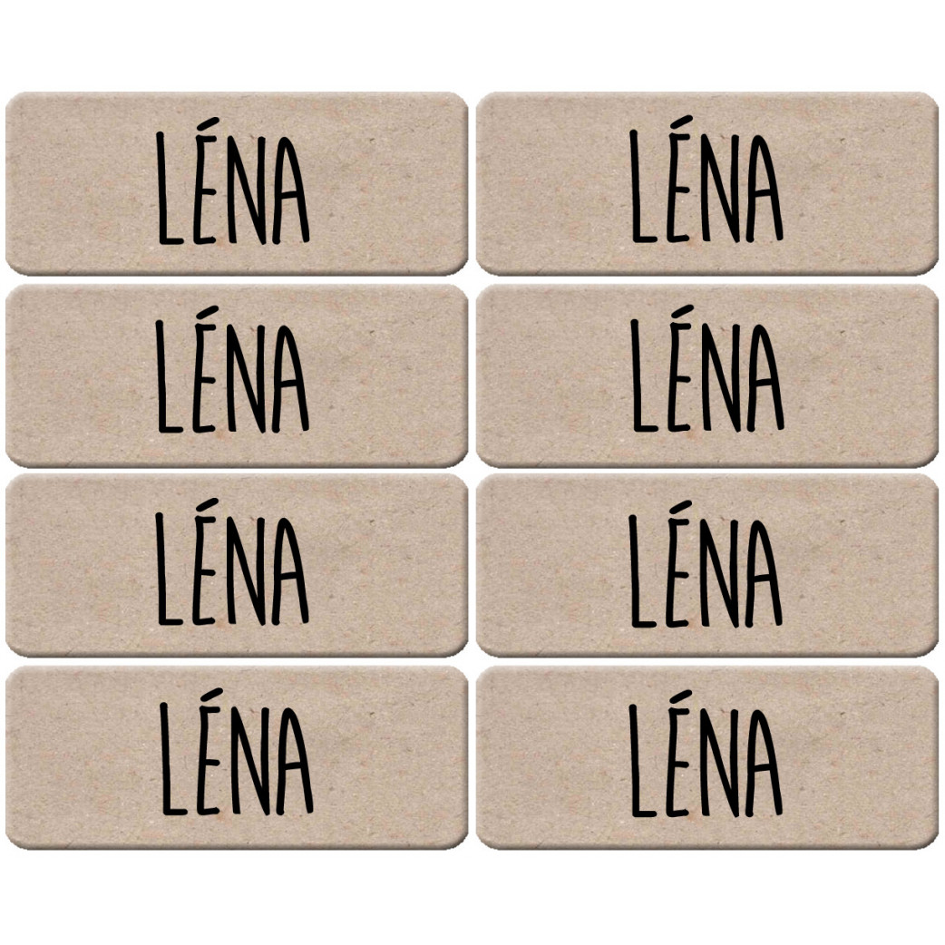 Prénom Léna - 8 stickers de 5x2cm - Sticker/autocollant