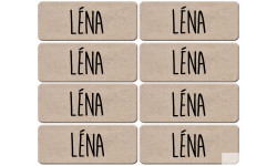 Prénom Léna - 8 stickers de 5x2cm - Sticker/autocollant