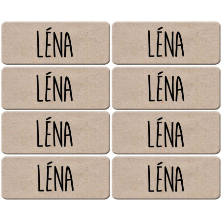 Prénom Léna - 8 stickers de 5x2cm - Sticker/autocollant