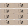 Prénom Léna - 8 stickers de 5x2cm - Sticker/autocollant