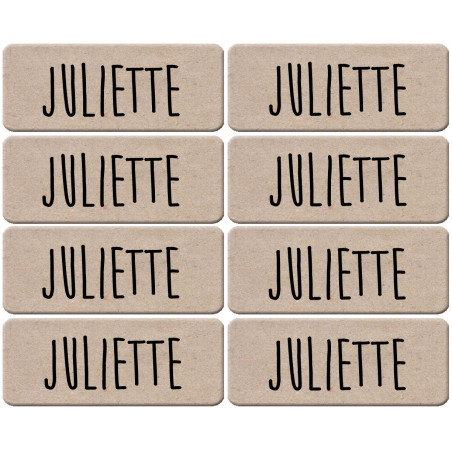 Prénom Juliette - 8 stickers de 5x2cm - Sticker/autocollant