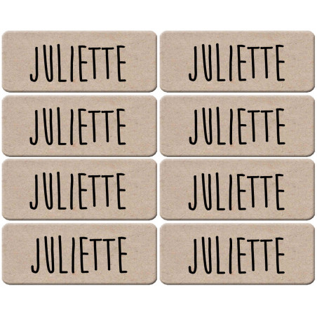 Prénom Juliette - 8 stickers de 5x2cm - Sticker/autocollant