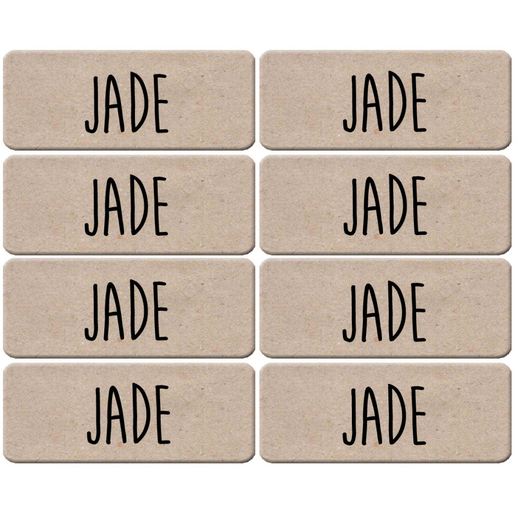 Prénom Jade - 8 stickers de 5x2cm - Sticker/autocollant