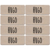 Prénom Hugo - 8 stickers de 5x2cm - Sticker/autocollant