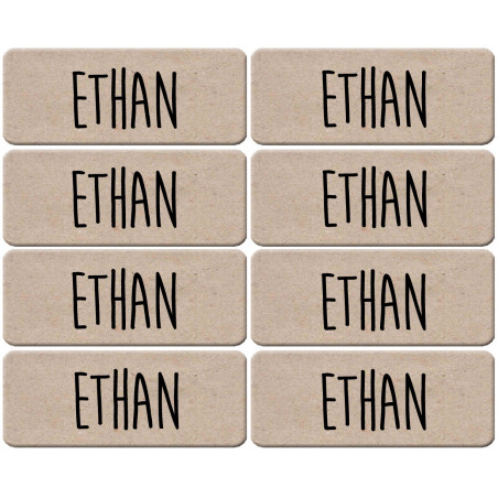 Prénom Ethan - 8 stickers de 5x2cm - Sticker/autocollant