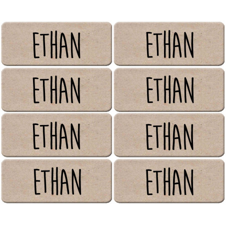 Prénom Ethan - 8 stickers de 5x2cm - Sticker/autocollant