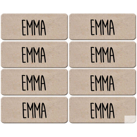 Prénom Emma - 8 stickers de 5x2cm - Sticker/autocollant