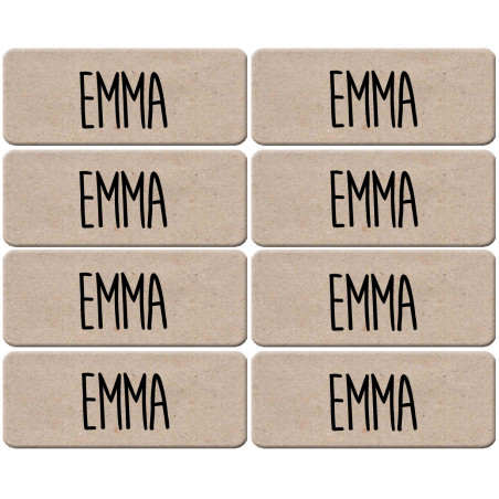 Prénom Emma - 8 stickers de 5x2cm - Sticker/autocollant