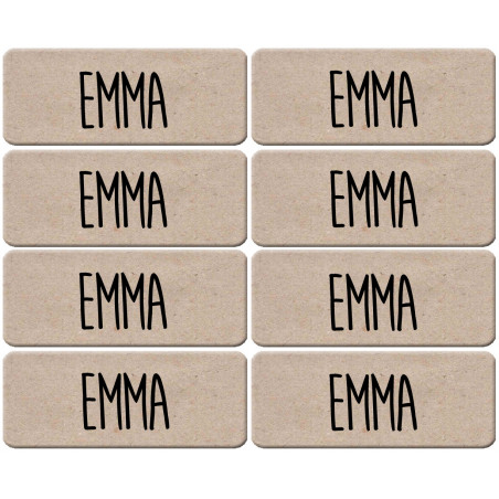 Prénom Emma - 8 stickers de 5x2cm - Sticker/autocollant