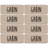 Prénom Gabin - 8 stickers de 5x2cm - Sticker/autocollant