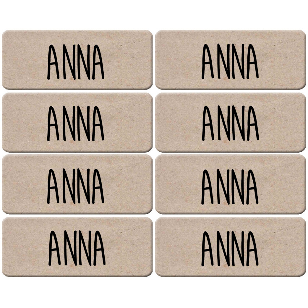 Prénom Anna - 8 stickers de 5x2cm - Sticker/autocollant
