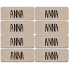 Prénom Anna - 8 stickers de 5x2cm - Sticker/autocollant