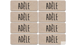 Prénom Adèle - 8 stickers de 5x2cm - Sticker/autocollant