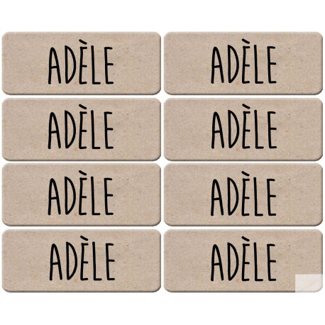 Prénom Adèle - 8 stickers de 5x2cm - Sticker/autocollant