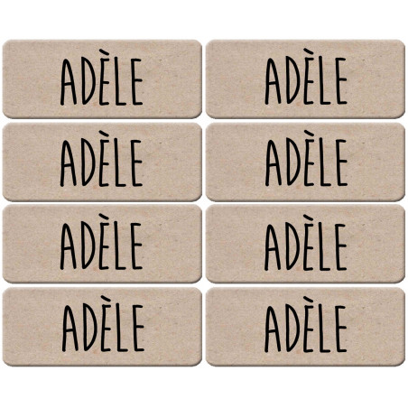 Prénom Adèle - 8 stickers de 5x2cm - Sticker/autocollant