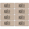 Prénom Adèle - 8 stickers de 5x2cm - Sticker/autocollant