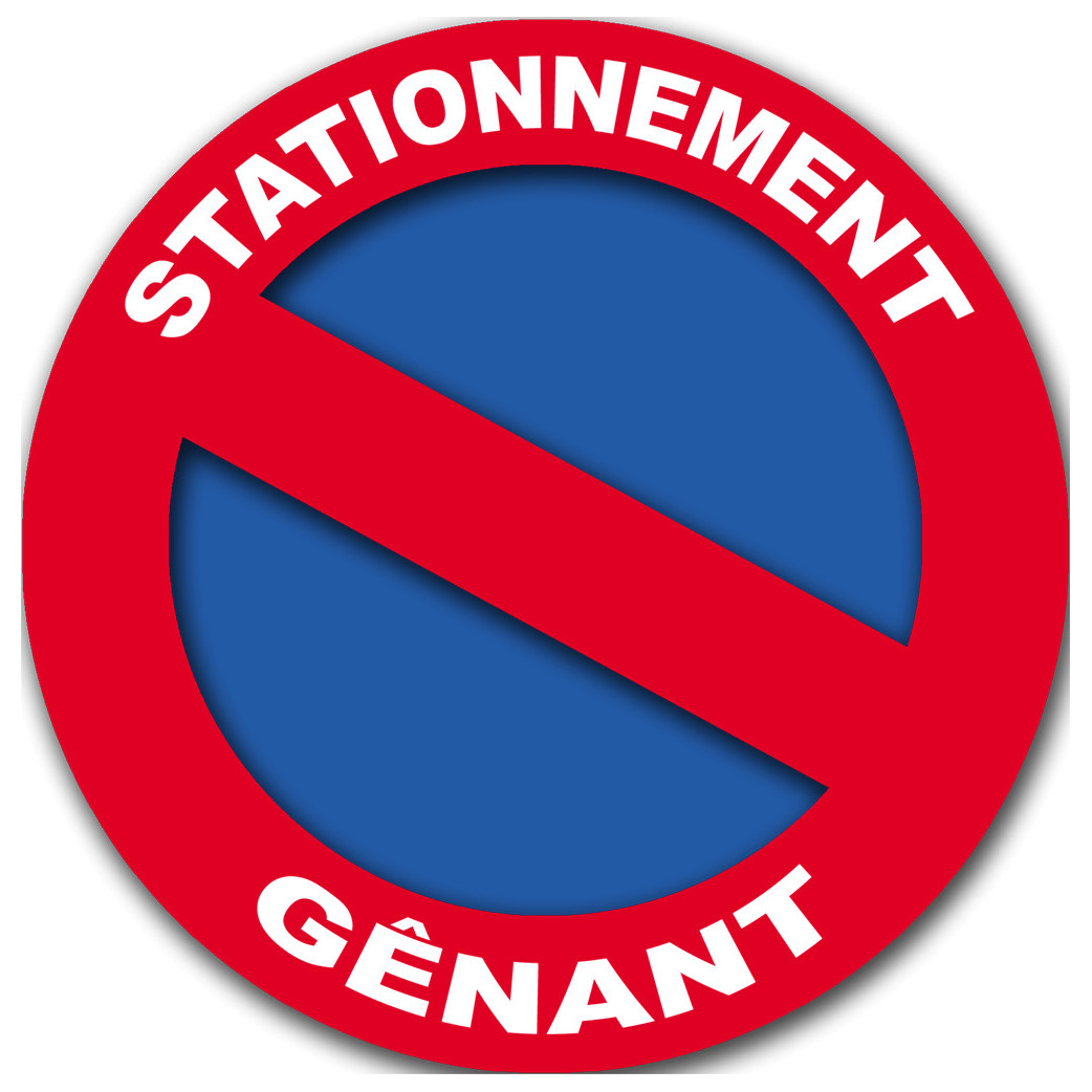 stationnement gênant - 15cm - Sticker/autocollant