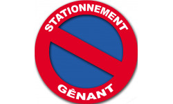 stationnement gênant - 15cm - Sticker/autocollant