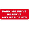 stationnement réserve aux résidents - 1 sticker 29,7x10cm - Sticker/autocollant