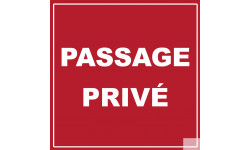 passage privé - 20cm - Sticker/autocollant