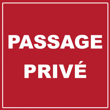 passage privé - 20cm - Sticker/autocollant