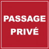 passage privé - 20cm - Sticker/autocollant