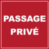passage privé - 15cm - Sticker/autocollant