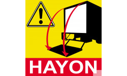 Signalétique Hayon - 15cm - Sticker/autocollant