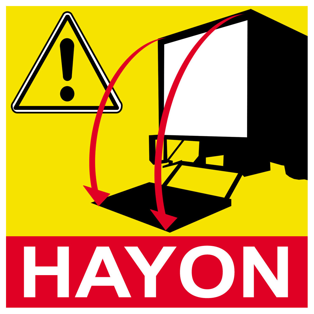 Signalétique Hayon - 10cm - Sticker/autocollant