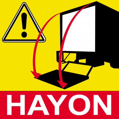 Signalétique Hayon - 10cm - Sticker/autocollant