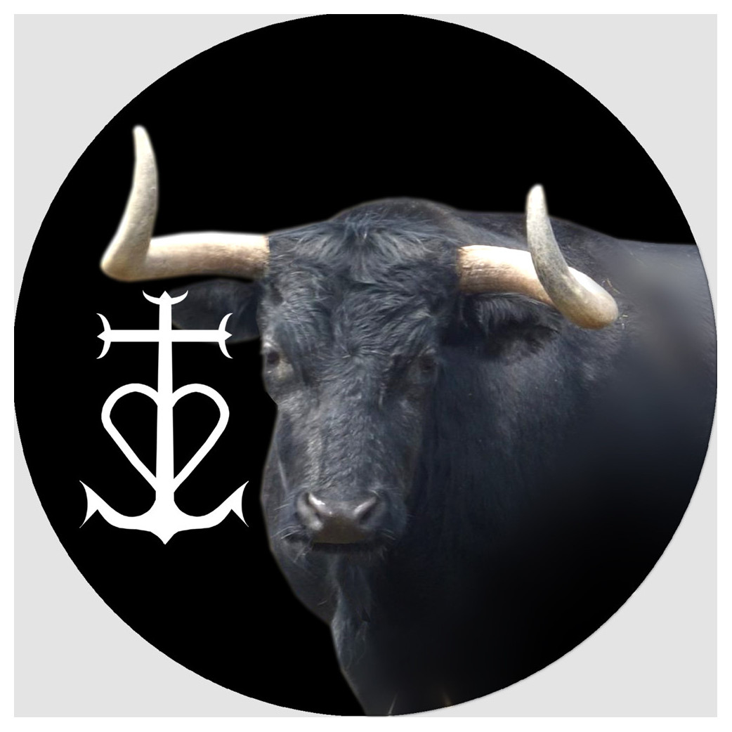 Taureau Camarguais - 15cm - Sticker/autocollant