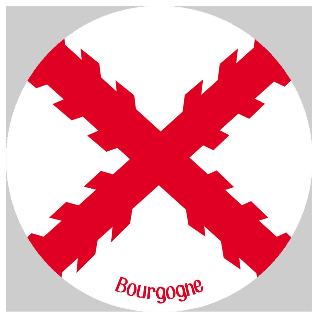 Croix bâtons de Bourgogne - 5cm - Sticker/autocollant