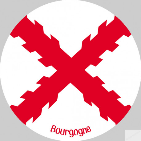 Croix bâtons de Bourgogne - 5cm - Sticker/autocollant