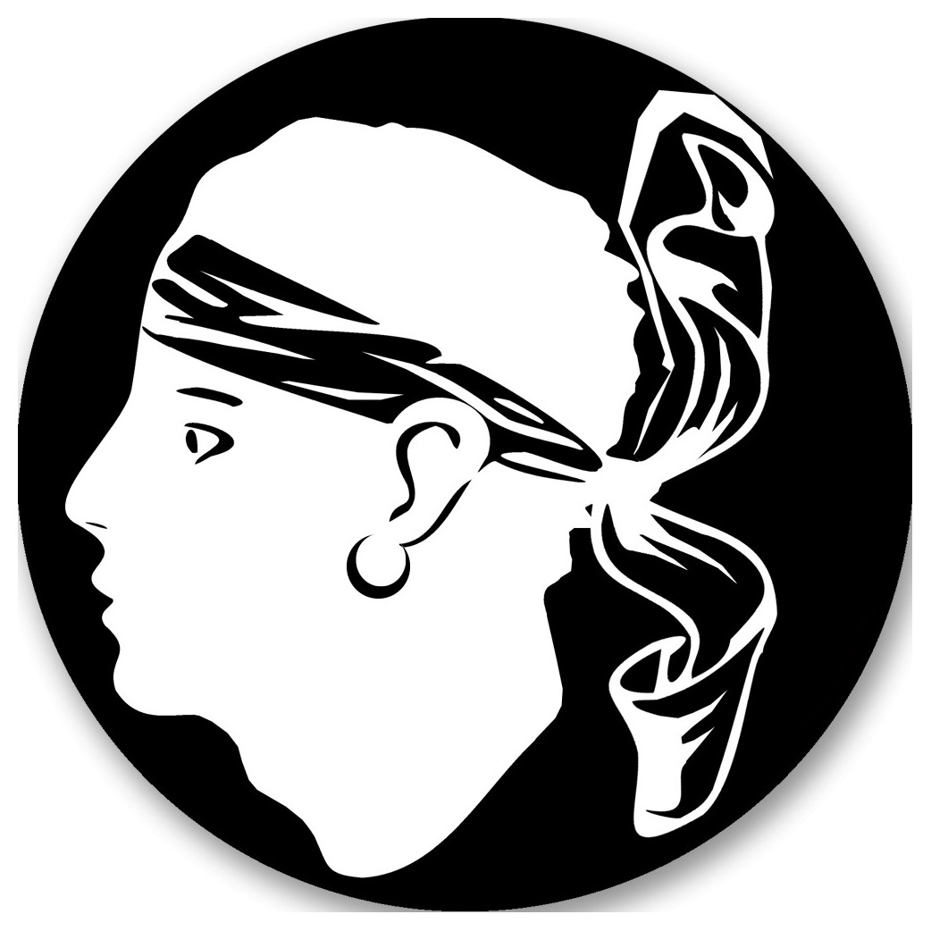 Corsica clair - 20cm - Sticker/autocollant