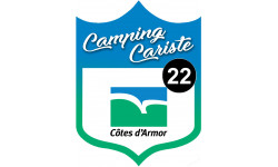 Campingcariste Côtes d'Armor 22 - 20x15cm - Sticker/autocollant