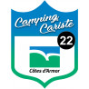 Campingcariste Côtes d'Armor 22 - 20x15cm - Sticker/autocollant