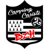 campingcariste BZH - 15x11.2cm - Sticker/autocollant