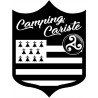 campingcariste Breton - 20x15cm - Sticker/autocollant