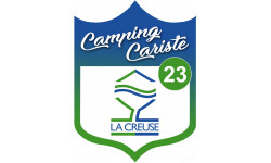 Campingcariste Creuse 23 - 20x15cm - Sticker/autocollant