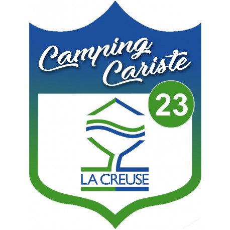 Camping car Creuse 23 - 20x15cm - Sticker/autocollant