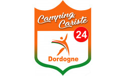 Campingcariste Dordogne 24 - 20x15cm - Sticker/autocollant