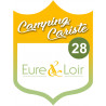 campingcariste l'Eure et Loir 28 - 15x11.2cm - Sticker/autocollant