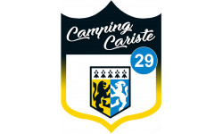 Campingcariste Finistère 29 - 20x15cm - Sticker/autocollant