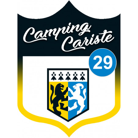 Campingcariste Finistère 29 - 20x15cm - Sticker/autocollant