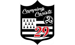 blason camping cariste Breton 29 - 10x7.5cm - Sticker/autocollant