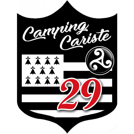 blason camping Breton 29 - 10x7.5cm - Sticker/autocollant blason camping Breton 29 - 10x7.5cm - Sticker/autocollant