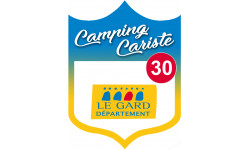 campingcariste le Gard 30 - 10x7.5cm - Sticker/autocollant