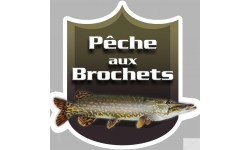 Pêche aux Brochets - 15x15cm - Sticker/autocollant