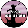 Passion de la chasse nature - 15cm - Sticker/autocollant