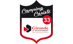 Campingcariste Gironde 33 - 10x7.5cm - Sticker/autocollant